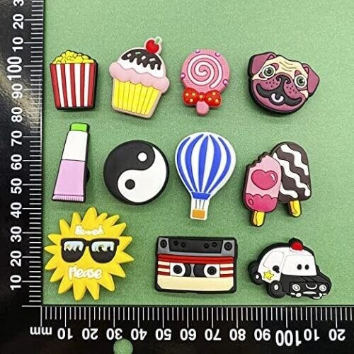 120 Mixed Pvc Shoe Charm Lot Different Charms Fit For Croc Jibbitz