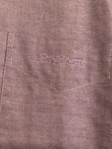 Ben Sherman Man’s Long Sleeved Shirt 15 1/2” Collar. 39-40” Chest Lilac - Picture 2 of 5