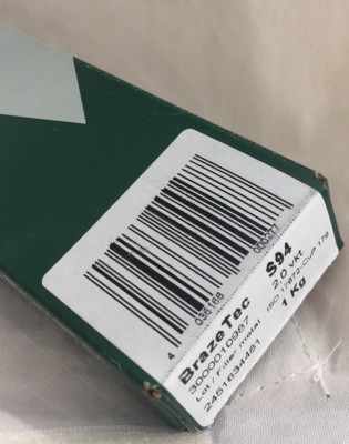 BrazeTec Silfos 94 Original Degussa 2mm Hartlot Lötstäbe 1kg 