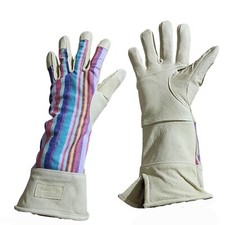 Women's Leather Gardening Gloves Thorn Proof Garden Work Driver Safety Glove M