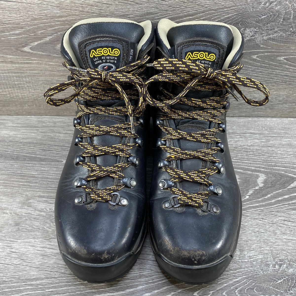 Asolo YPS leather boots with Vibram soles size 10 men\'s Asolo Supremacy GTX, BLACK - Asolo Lifestyle main image 3