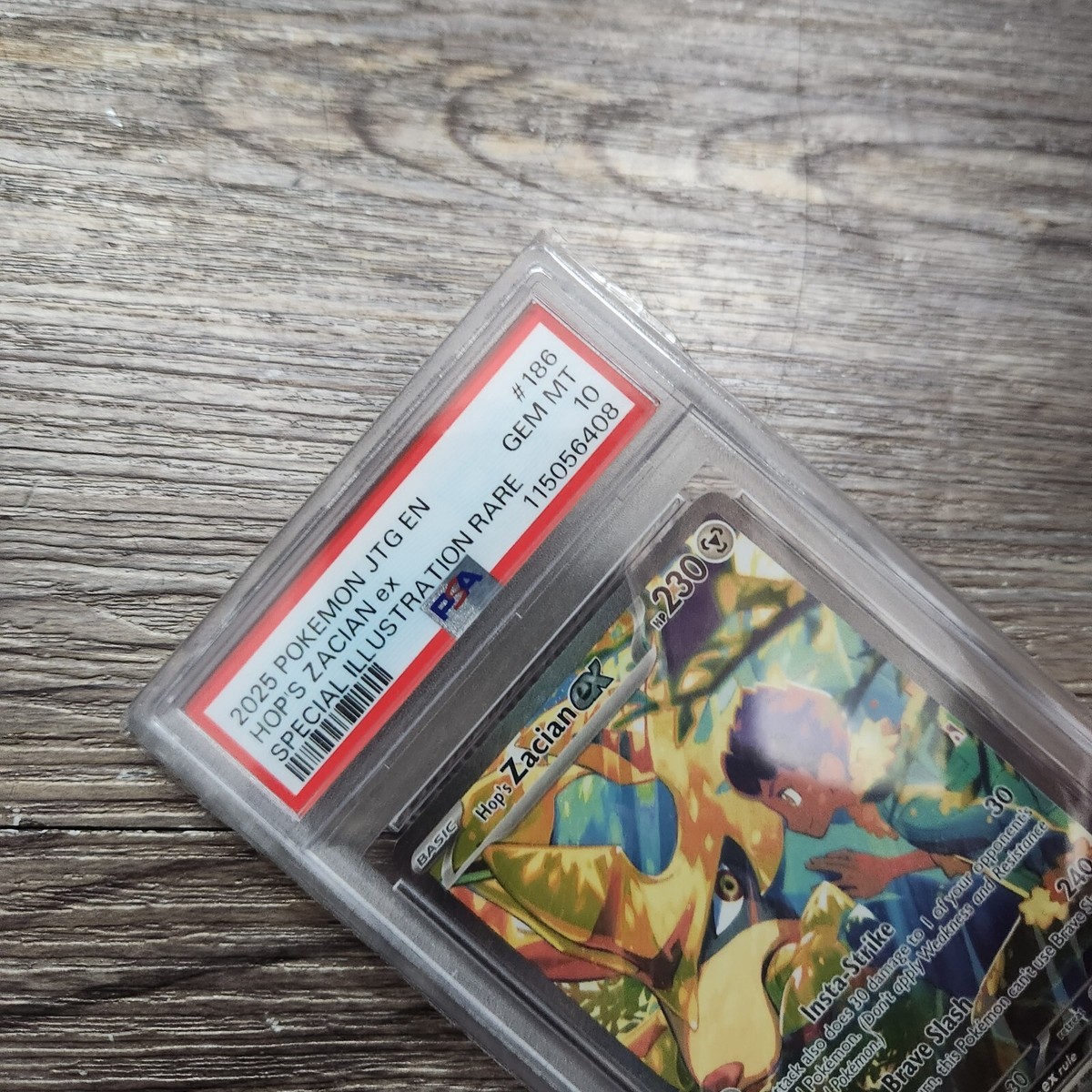 2025 Pokemon Jtg En-journey Together #186 Hop's Zacian Ex