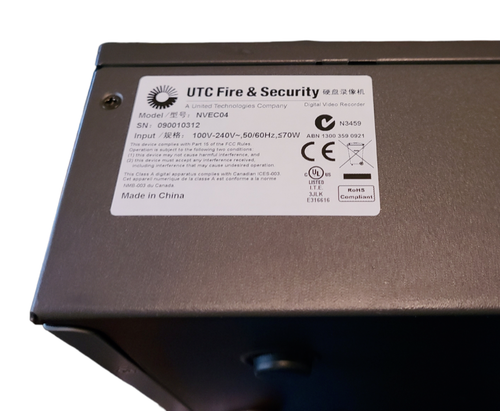 Recordador de video digital de 16 canales UTC Fire & Security modelo #NVEC04 - Imagen 3 de 9