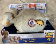 Toy Story 4 Billy Goat Gruff Plush Set w/ Sound Disney Pixar Bo Peep Sheep NEW