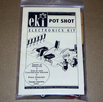 POT SHOT vintage EKI electronic project UNBUILT science skill toy kit set NOS