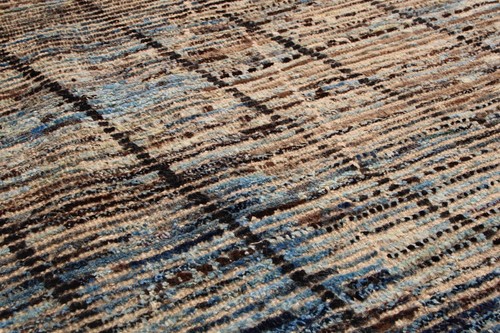 10 Ft Pattern Moroccan Runner Rug Afghan Beni Ourain Rug Thick Wool Rug Veg Dye - Picture 5 of 11