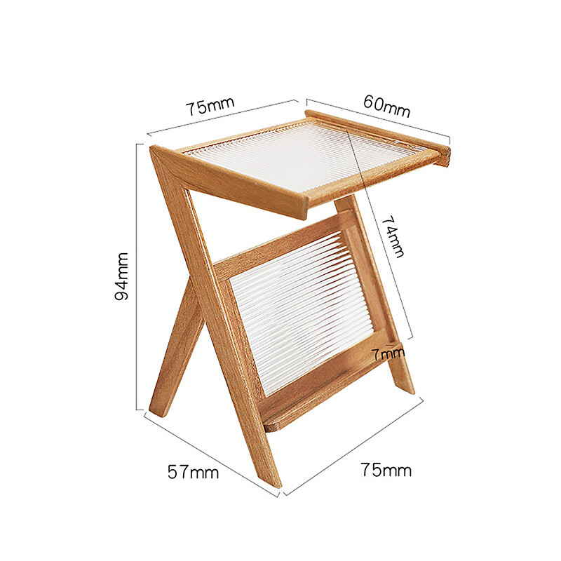 Dollhouse Accessories, Coffee Table, Tea Table, Mini Wooden Furniture