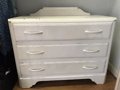 Quick Sale Pick Up 14 March Vintage Chest Of Drawers Off White