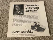 Vintage 1976 O.J. SIMPSON SPOT-BILT SHOES Print Ad 1970s BILLS