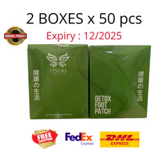 2 Boxes Premium ITSUKI KENKO HEALTH Detox Foot Pads Patch Herbal Cleansing Detox
