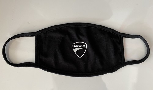 DUCATI Behelfs Mundschutz BehelfsMaske Mund-NasenAbdeckung Face Mask schwarz NEU - 第 1/2 張圖片