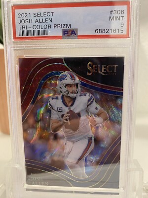 2021 Josh Allen select tri-color 73/75   pop 3