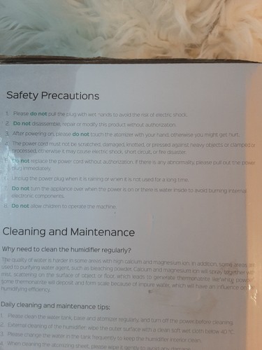 Homasy By VicTsing Humidifer - Picture 5 of 7