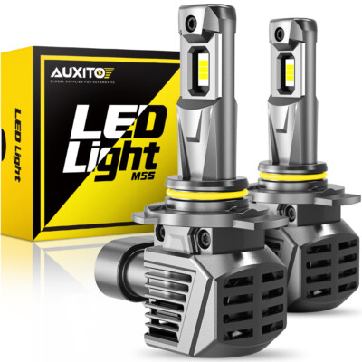 AUXITO Headlight LED 9012 6500K White Hi/Lo Bulbs for GMC Sierra 1500 2014-2015
