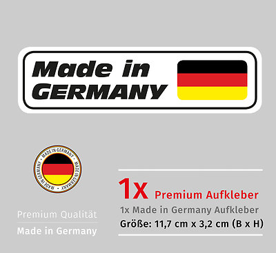 Autodomy 6 Stück Deutschland Aufkleber | Deutschland Sticker Flagge