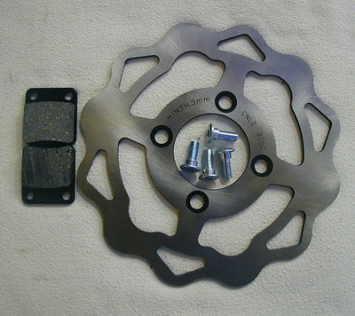 Kreidler 125DD Mod.08-16 Bremsscheibe-Supermoto+Enduro-Bremsscheibenkit hinten