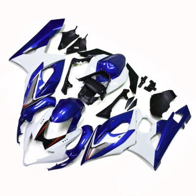 Blue White ABS Full Fairing Kit for Suzuki GSXR1000 2005 2006 Injection Bodywork