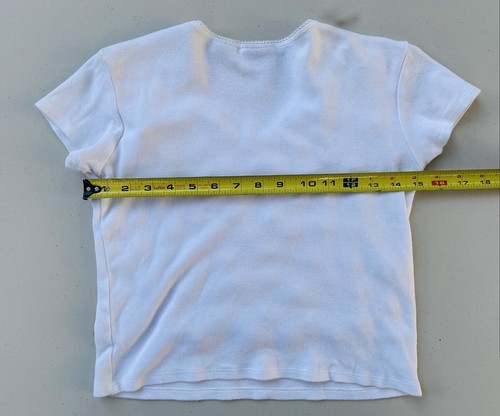 Woman’s Shirt Juniors 10/12 Handmade OOAK Buttons Metal Unique Statement Y2K - Picture 9 of 12