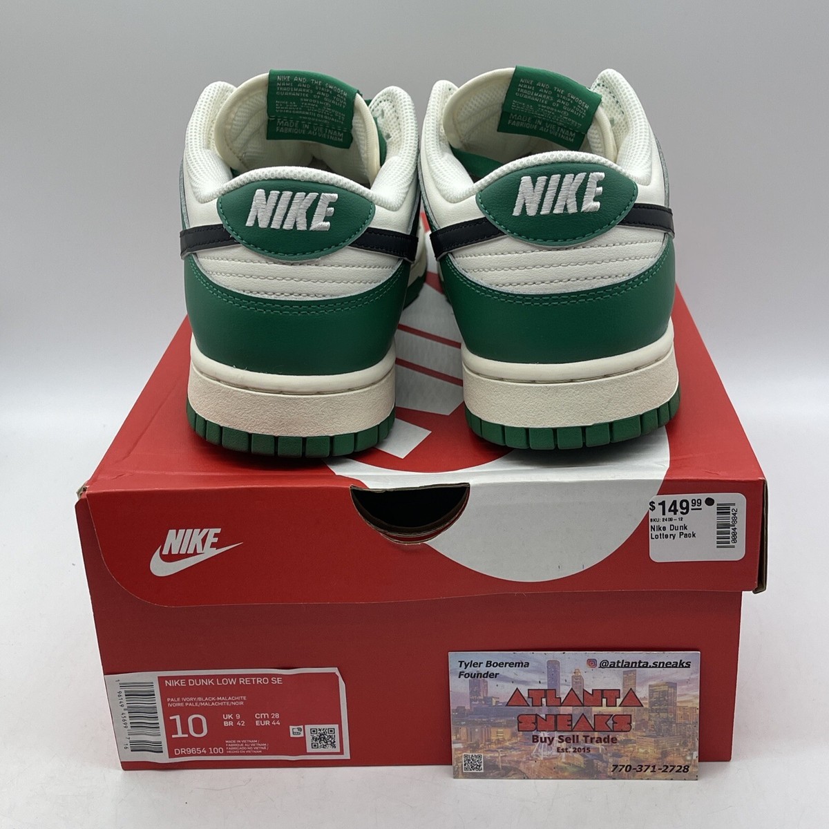 靴 Nike Dunk LowLotteryPale Ivory/Malachite NIKE DUNK LOW SE LOTTERY PALE IVORY MALACHITE DR9654-100