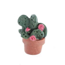 Factory Direct Craft Miniature Potted Flowering Cactus | 6 Pieces