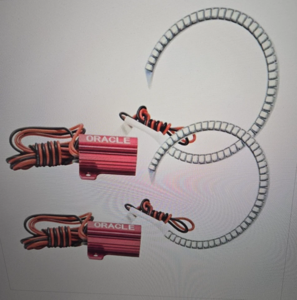 ORACLE Lighting 2018-2022 Fits Ford Mustang LED Headlight Halo Kit 1347-003 RED - Image 4 of 4