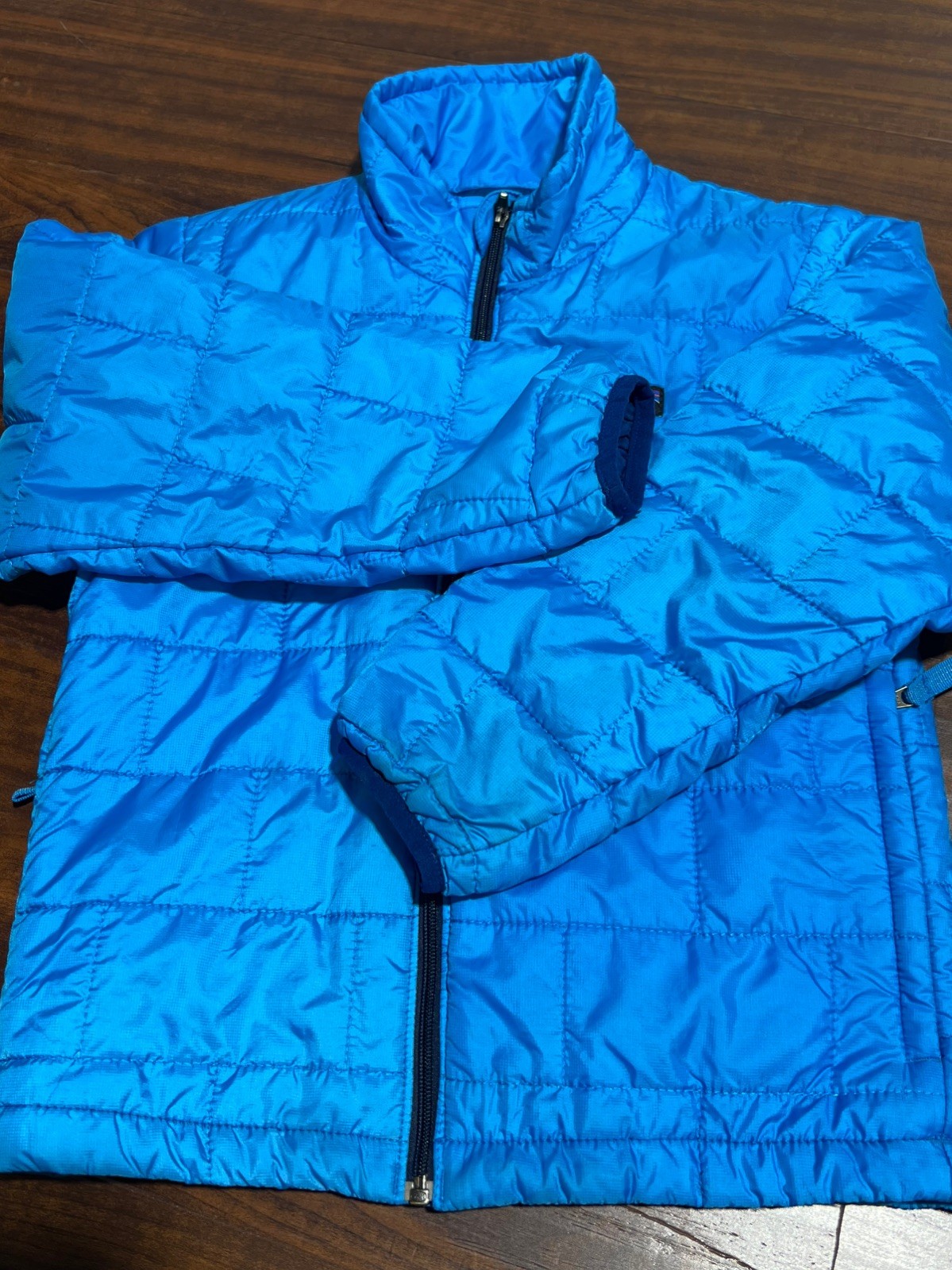 Patagonia Jacket Kids XS 4-5t  Blue Nano Puff Brick Quilt Lightweight Puffer thumbnail 8