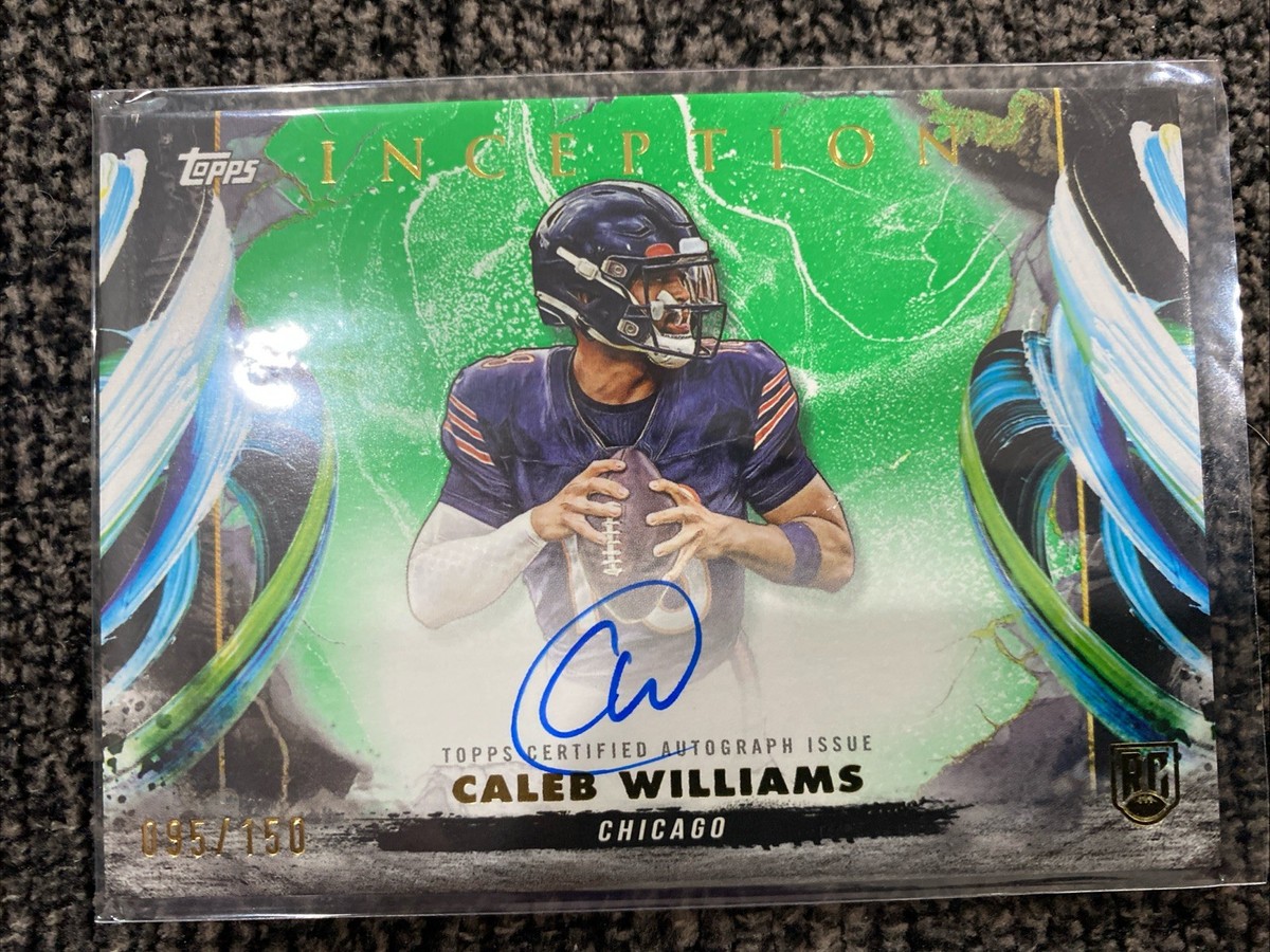 2024 Topps Inception Caleb Williams Rookie Variation Auto Green