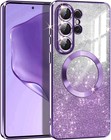 For Samsung S26 Ultra Plus 5G Case Glitter Shockproof Magnetic Luxury Plated