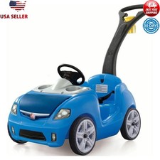 Kids Ride On Push Car Toy W/ Steering Horn Seat Belt Storage Cup Holders New