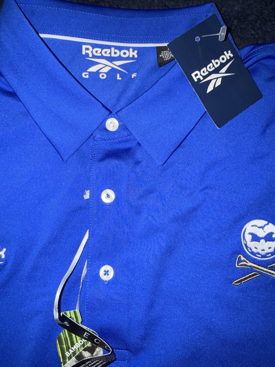 Reebok Golf Performance Crushers Bryson Dechambeau Blue Polo Shirt