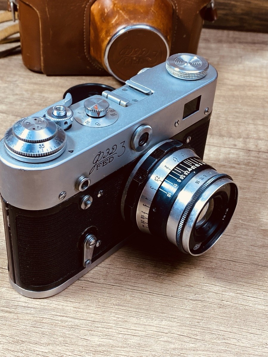 FED-3、induster-61 Film Camera 35 mm Fed 3 Soviet Vintage USSR Tested Industar