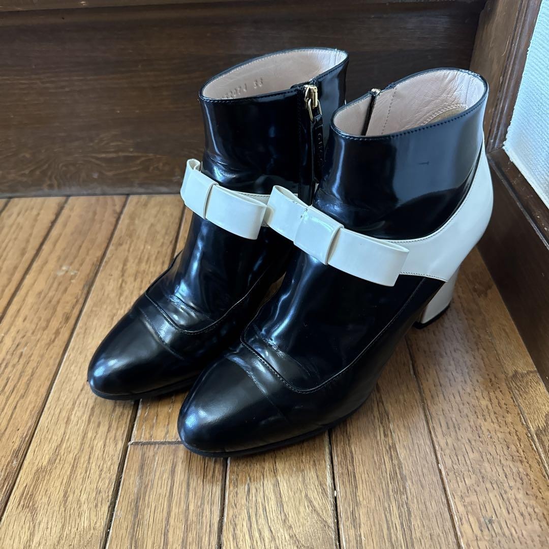Gucci Boots Black X White With Zipper Size 36 US About6 For Women thumbnail 15