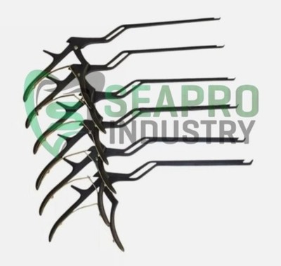 Kerrison Bayonet Bone Spine Rongeur, German Orthopedic Instruments Set of 5 PCs