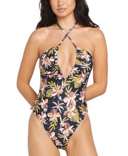 Volcom Juniors Fronds Forever Printed Halter ...