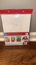 Artist's Loft Watercolor Painting Kit Christmas Dogs Animals 23 Piece 8x10 NEW