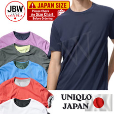  69 NAVY UNIQLO DRY Color Crew Neck T-Shirt Unisex Short Sleeve Tee Japan