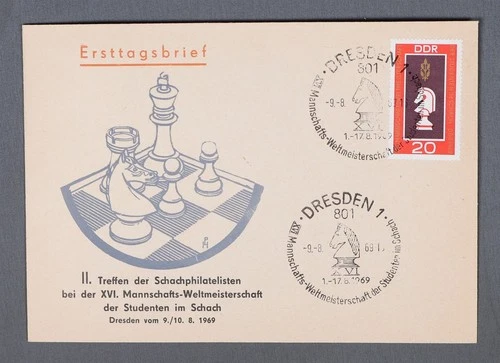MayfairStamps Germany FDC 1969 World Chess Championships First Day Cover aax_193
