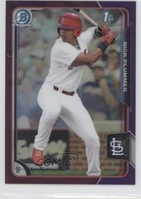 2015 Bowman Draft Chrome Purple Refractor 128/250 Nick Plummer #151 4al