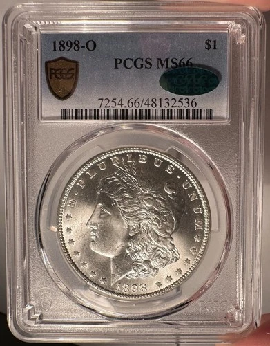 1898-O $1 PCGS MS 66 CAC Morgan Silver Dollar