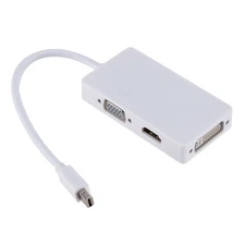 White HDMI/VGA/DVI Adapter For Mac Macbook Air Pro Thunderbolt DP to HDMI F