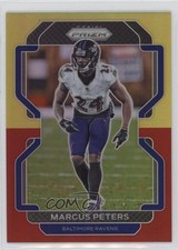 2021 Panini Prizm Red & Yellow Prizm 31/39 Marcus Peters #287 4g8