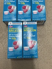 5x Children’s MYLICON All-in-One Tummy Relief Kid’s 4 fl oz Bubble Gum Exp 10/26