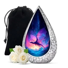 Cosmic Night Dragon Urns For Human Ashes Adult Men & Women (10 Inch)