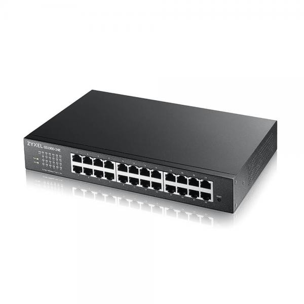 Zyxel Switch Managed 24 Porte Gigabit Fanless GS1900-24E | Web Managed