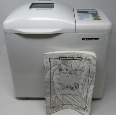 BREADMAN PLUS 1-2 LB. DIG. BREAD MAKER WHITE TR700, BREAD MACHINE FRUIT & NUT +