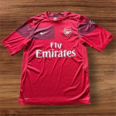 Nike Arsenal FC Futbol Soccer Training Jersey Men s Small 2009-10 Fly Emirates