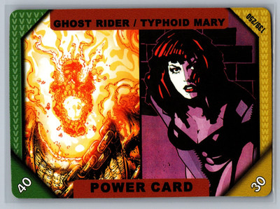 Marvel ReCharge CCG Ghost Rider / Typhoid Mary #139/250 Power Card TCG Series 1