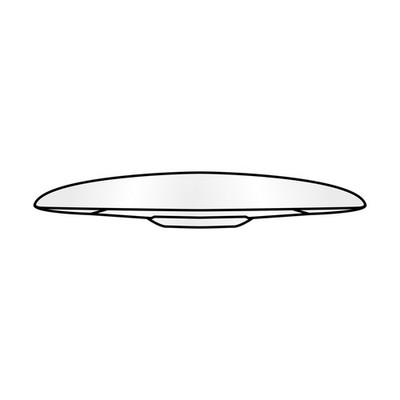 Airoh H.20 Helmet Glossy White Rear Spoiler Size MC - L