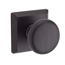 Baldwin PSROUTSR112 Reserve Passage Round w/Traditional Square Rose Aged Bronze