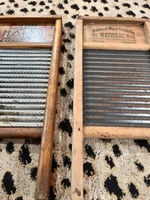 Vintage Washboard Lot of 2 National & Columbus No.442